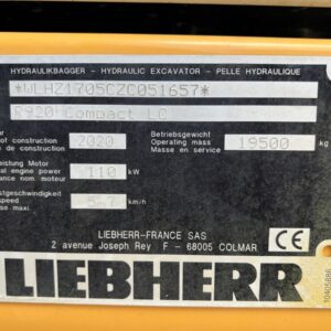 Liebherr R920 Compact LC - Blade / triple boom Excellent Condition / Low Hours - Image 22